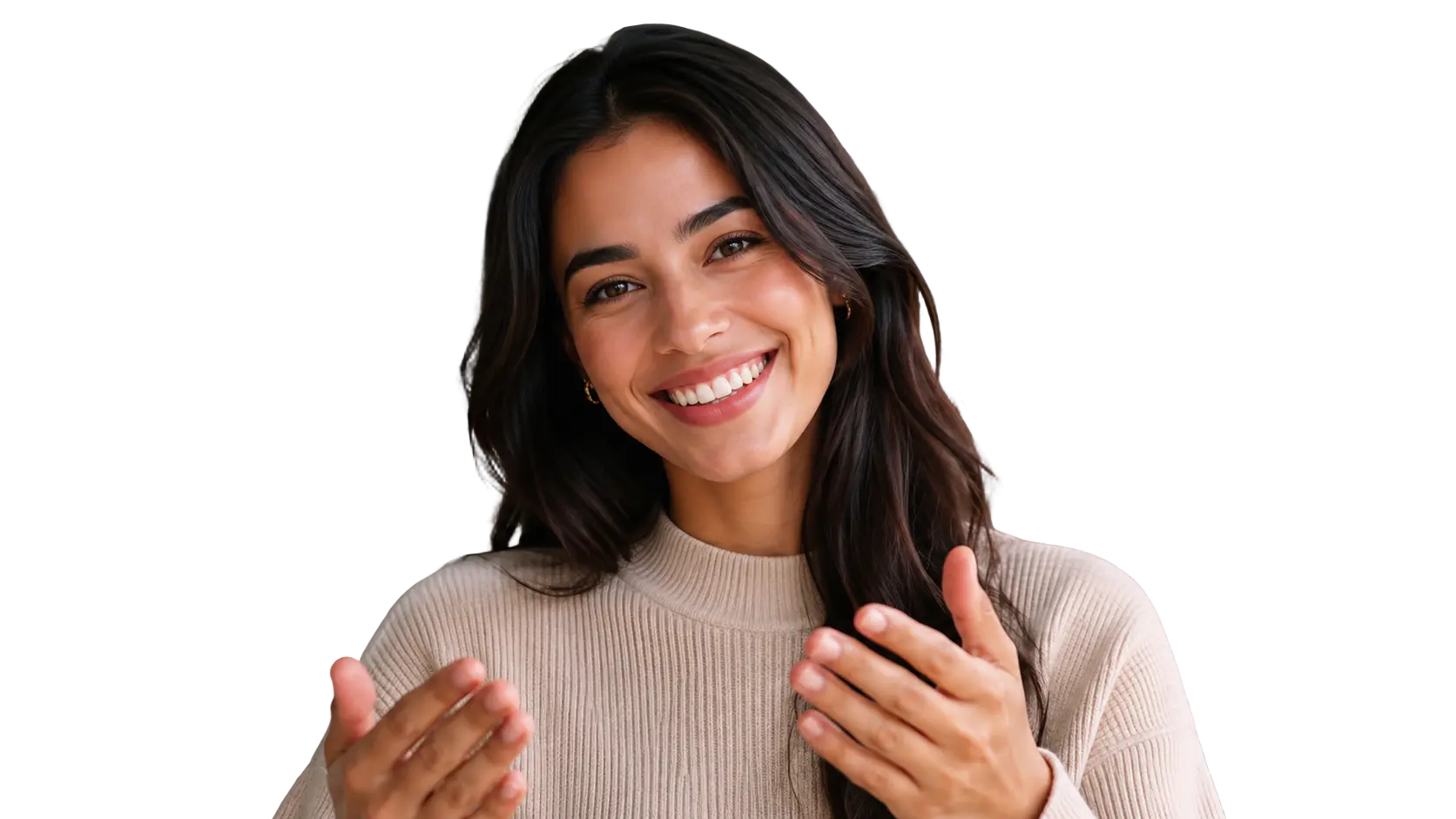 Support specialist greeting you in your own language