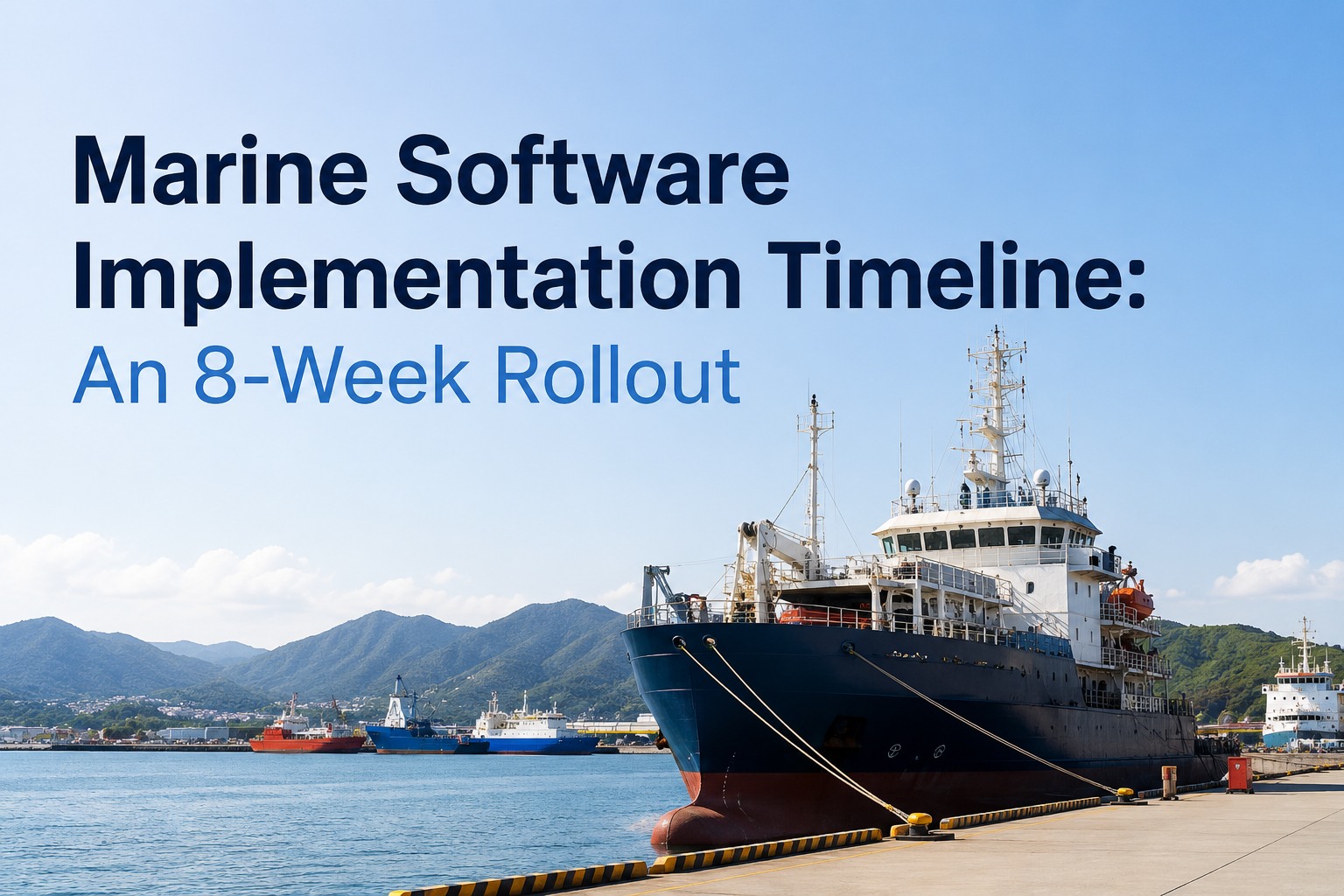 marine-software-implementation-timeline-eight-week-rollout