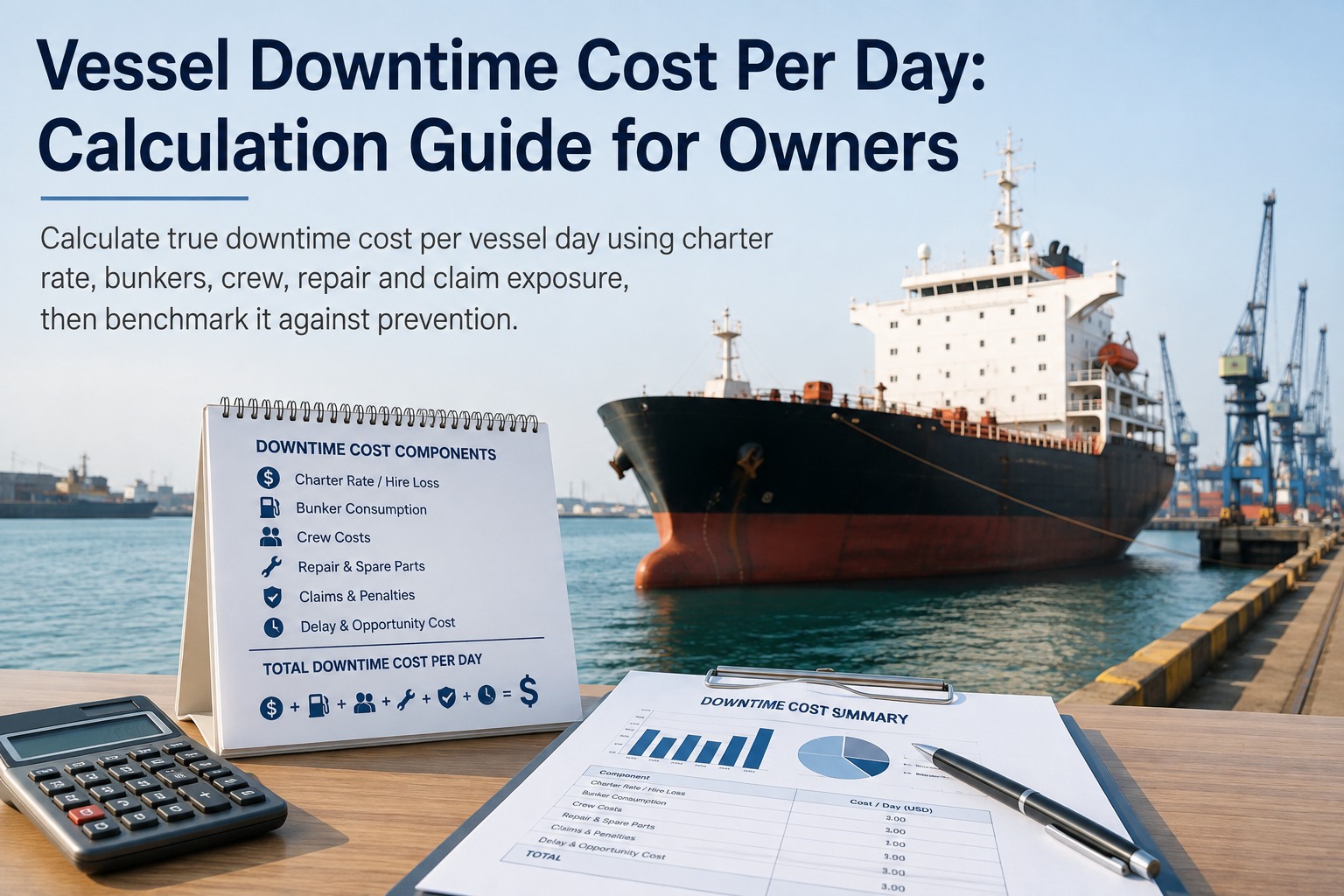 vessel-downtime-cost-per-day-calculation-method-shipowners