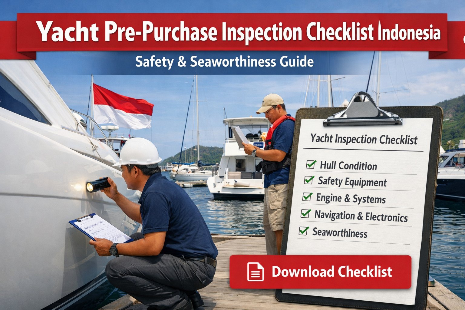 yacht-pre-purchase-inspection-checklist-indonesia-safety